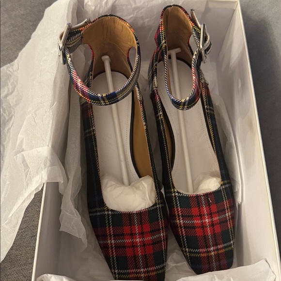 Maison Martin Margiela Plaid Ankle Strap Heels - Picture 3 of 9